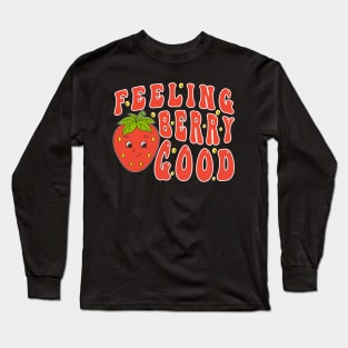 Cute Strawberry Festival Happy Strawberry Day For Fruits Lover Long Sleeve T-Shirt